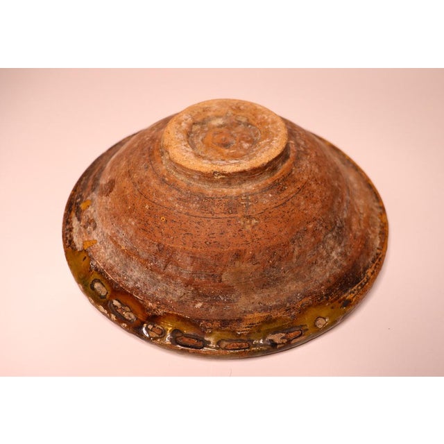 Handmade Clay Bowl Pottery Bowl Plate, 1930s, Set of 3 For Sale - Image 14 of 18