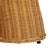 Early 21st Century Hylda Scalloped Rattan Square Accent Table in Natural For Sale - Image 5 of 7