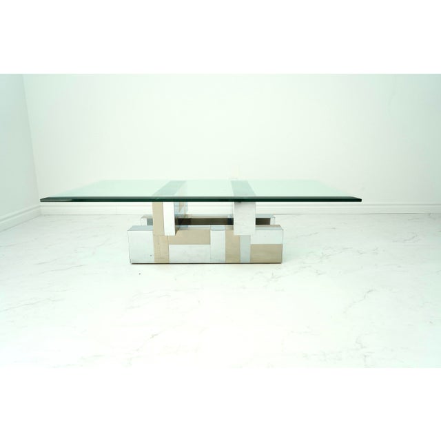 Paul Evans "Cityscape" Coffee Table for Directional, 1970s A striking example of Paul Evans' iconic "Cityscape" series for...