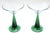 This pair of midcentury modern style martini glasses would be perfect for sharing a drink with a friend or partner on St....