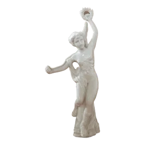 Late 19th Century Old Paris Porcelain Greek Goddess Nike Figurine