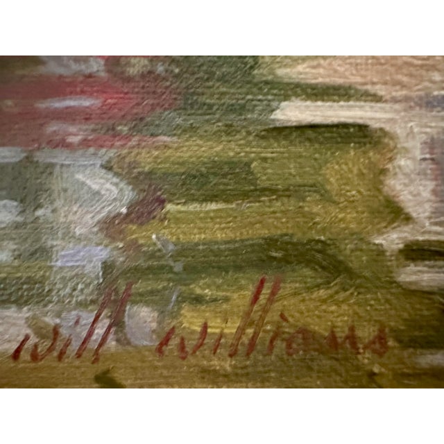 Nautical Crab Boat Coastal Oil Painting “Sunday Rest” by Will Williams For Sale - Image 3 of 6