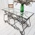 Provençal Wrought Iron and Glass Console Table, 1950 For Sale - Image 3 of 11