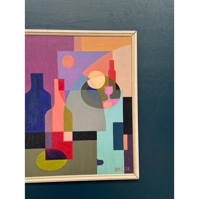 BMK, Abstract Still Life, 1993, Oil Painting on Canvas, Framed For Sale - Image 11 of 18