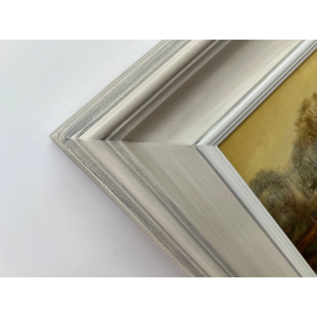 Reflections on Forest Pond in the English Countryside with Warm Yellows & Browns 1979 For Sale - Image 11 of 12