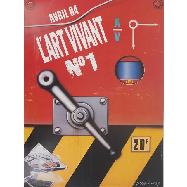 L'art Vivant Poster after Peter Klasen For Sale - Image 8 of 8