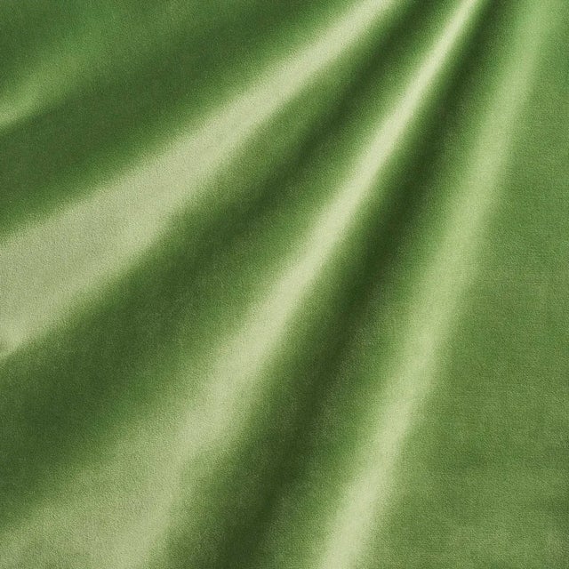 SAMPLE - Schumacher Alistair Indoor/Outdoor Velvet Fabric In Grass For Sale