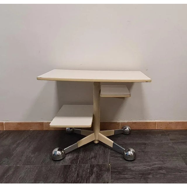 Table on Wheels y Allegri Parma Bianco For Sale - Image 9 of 9