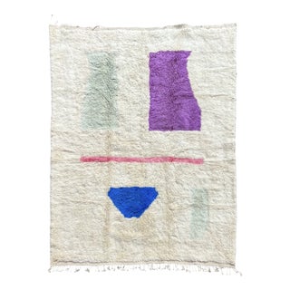 Moroccan Beni Mrirt Rug in with Abstract Pattern, 2010s For Sale