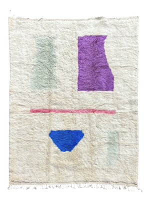 Moroccan Beni Mrirt Rug in with Abstract Pattern, 2010s