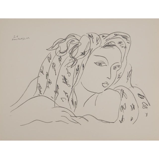 Henri Matisse, Young Woman Playing with Her Charm, Signed Lithograph For Sale - Image 6 of 6