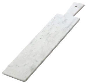 White Carrara Marble Cutting Board, Long