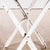 Vintage French White Round Metal Folding Dining Table, 1950s For Sale - Image 4 of 8