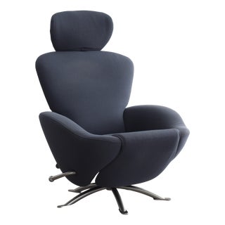 Dodo K 10 Lounge Chair in Duca Anthracite Fabric by Tohiyuki Kita for Cassina, 2000s For Sale