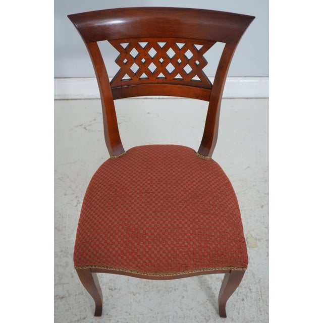Neoclassical Set of 6 Italian Svevo Neoclassical Dining Room Chairs For Sale - Image 3 of 18
