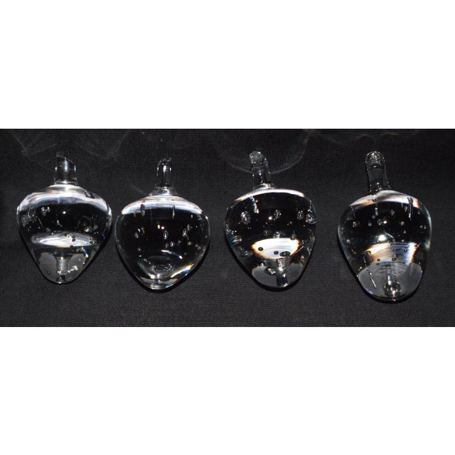 Vtg. Steuben Set of Six Crystal Strawberries W/Box For Sale - Image 13 of 18