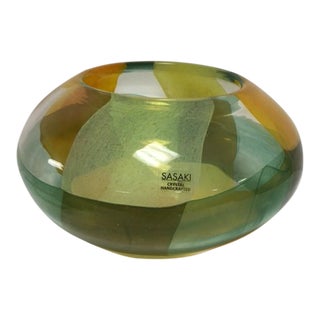 Sasaki Art Glass Bowl For Sale