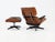 1950s Set of Model 670 Lounge Chair and Ottoman in Rosewood and Black Leather by Charles & Ray Eames for Herman Miller, USA, 1956 For Sale - Image 5 of 17