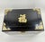 Black Large Vintage Chinese Black Lacquer Jewelry Box With Ornate Brass "Fu" Detail For Sale - Image 8 of 11