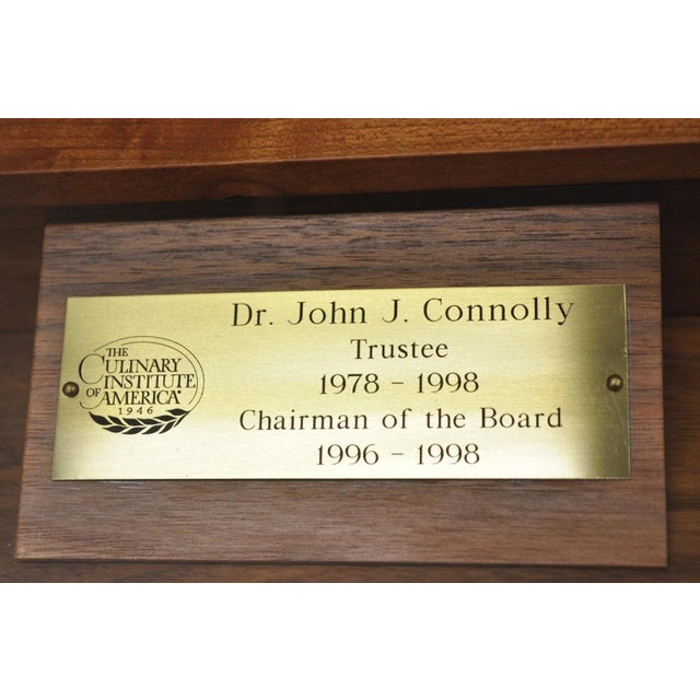 Late 20th Century The Culinary Institute of America Mixed Wood Award Model for Dr John Connolly For Sale - Image 10 of 18