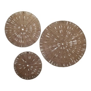 Wall Sculptures Jute Seagrass Wicker For Sale