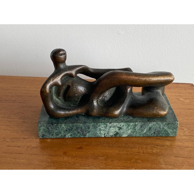 Figurative Henry Moore. Reclining Figure, Sculpture For Sale - Image 3 of 7