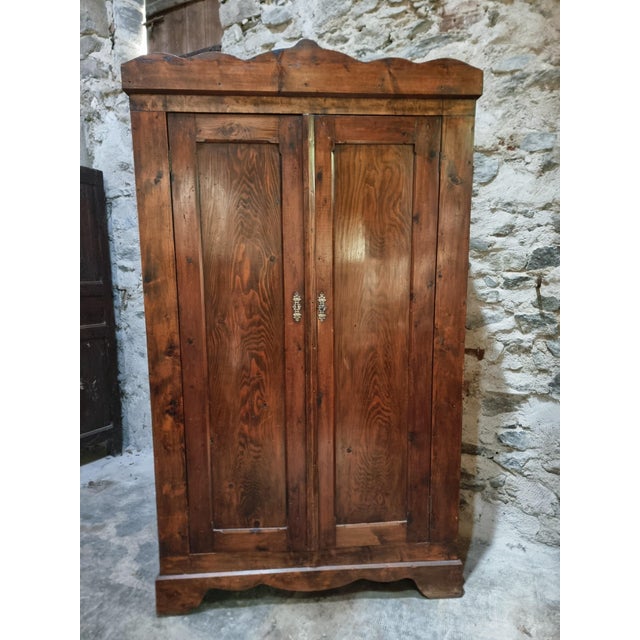 Antique French Pine Bonnetière Cabinet, 1900s For Sale - Image 14 of 18