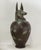 Shabby Chic A Pair of Exquisite Vintage Hand-Forged Tin Canopy Jars Duamutf (Jackal) and Kebekhsenuf (Falcon) For Sale - Image 3 of 15