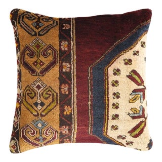 Pasargad DC Vintage Hand Knotted Rug Turkish Pillow For Sale
