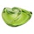 Green Vintage Green Crystal Bowl from Val Saint Lambert, 1960s For Sale - Image 8 of 13