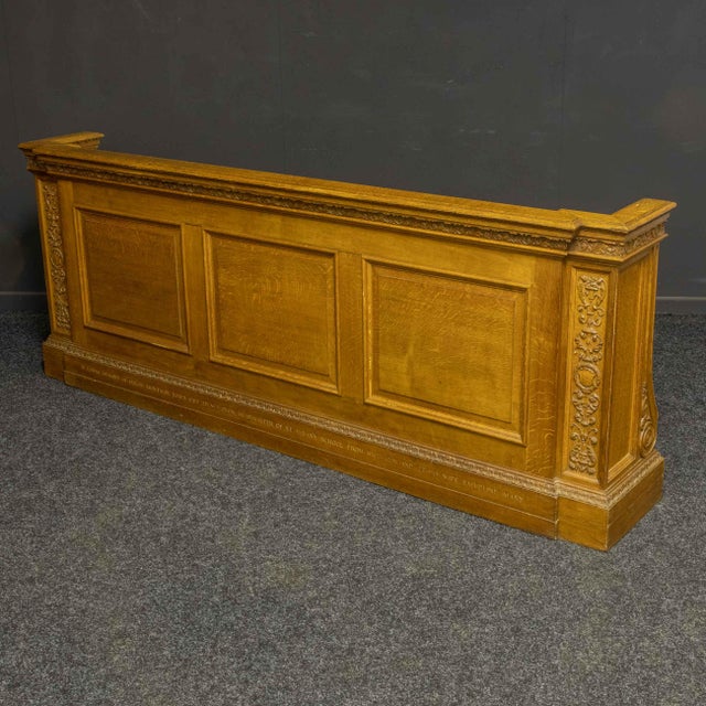 Early 20th Century Oak Pew Fronts, Set of 2 For Sale - Image 14 of 18
