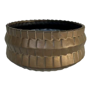 Theodore Alexander Modern Bronze Ceramic Bowl