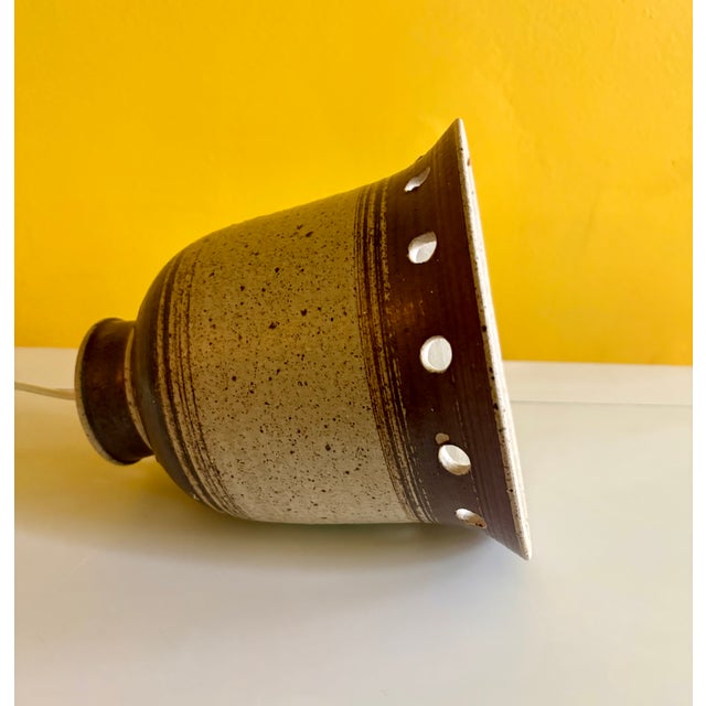 Danish Ceramic Pendant Lamp 1960s For Sale - Image 4 of 10