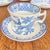 Antique Wood & Sons "Yuan" Pattern Blue and White Transferware Coffee & Tea Set - Mixed Demitasse and Teacup 9 pcs For Sale - Image 15 of 16