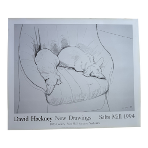 David Hockney (1937-2026), Black and White Dogs Exhibition Poster, 1994, Copyright David Hockney, Printed in the Uk