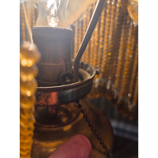 Antique Moorish Moroccan Pierced Brass Table Lamp For Sale - Image 11 of 14
