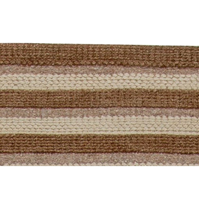 Modern Swedish-Inspired Wool Runner by Doris Leslie Blau For Sale - Image 4 of 6