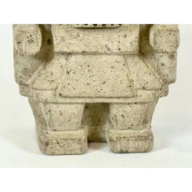 Antique Aztec Rain and Water God Tlaloc Sculpture For Sale - Image 11 of 12