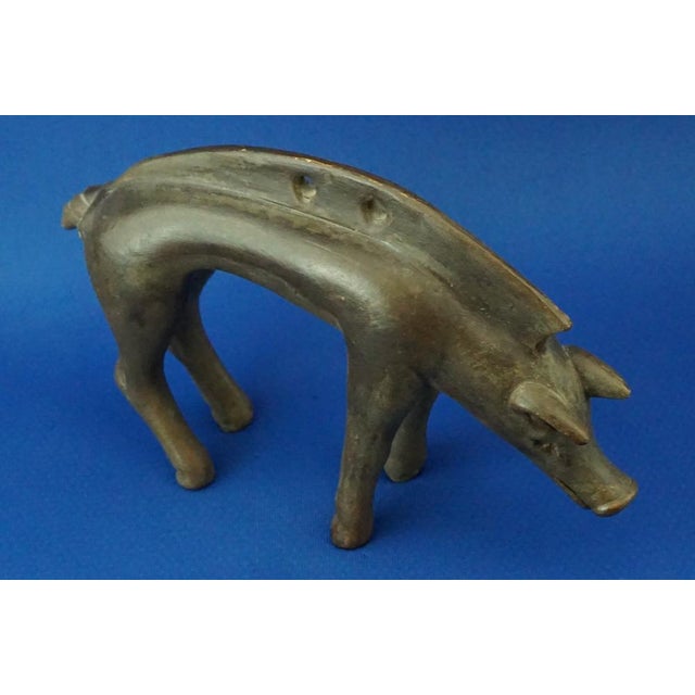 Futurist Ceramic Sculpture Depicting a Baby Wild Boar by Bottega Riccardo Gatti Faenza, Italy, 20th Century For Sale - Image 10 of 18
