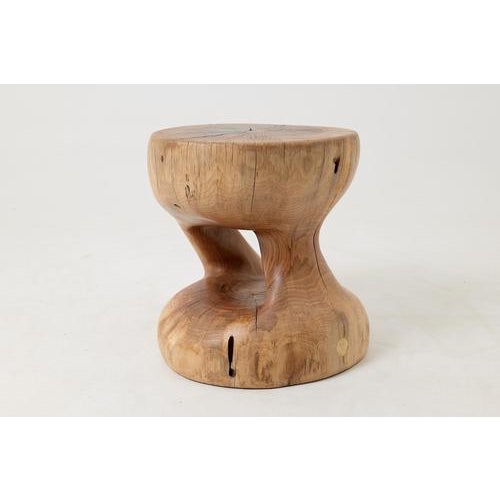 Sculptural Side Table in Walnut from Logniture For Sale - Image 15 of 16