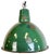 Industrial Green Enamel Factory Pendant Lamp, 1960s For Sale