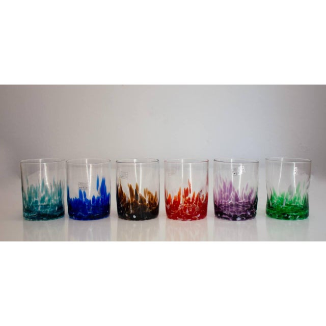 Early 21st Century Drinking Set by Vestidello Luke for La Vetreria Firenze, Set of 6 For Sale - Image 5 of 17