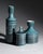 Mid-Century Modern Turquoise Porcelain Vase and Lidded Box Set by Hans Theo Baumann for Rosenthal, 1964, Set of 3 For Sale - Image 3 of 17