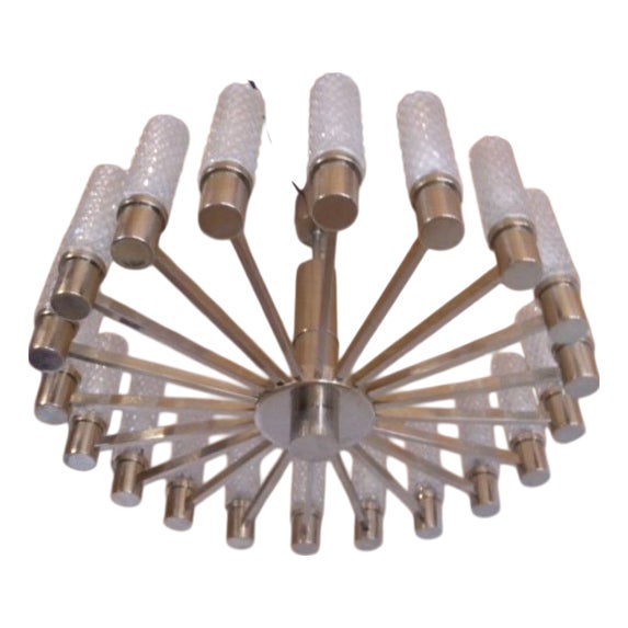 Mid-Century Chrome 20-Arm Sputnik Chandelier, 1960s-1970s For Sale