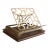 Vintage English Oak & Brass Tabletop Lectern Folding Book Stand Easel For Sale