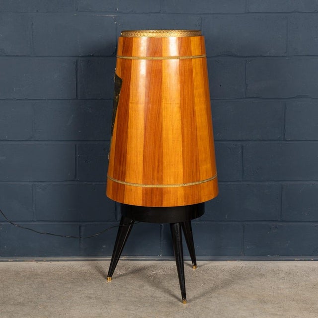 1960s Vintage Italian Illuminating Bar Cabinet by Aldo Tura, 1960 For Sale - Image 5 of 18