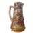 Mid 20 Century Expressionism Mid-Century German Relief-Molded Ceramic Beer Pitcher For Sale