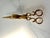 Gold Vintage Ornate Brass Candle Wick Trimmer & Snuffer Scissors For Sale - Image 8 of 17