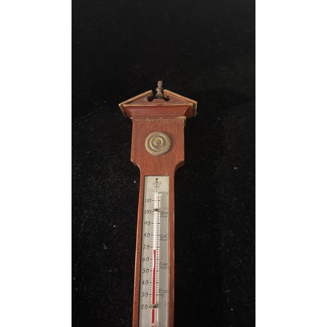 Brown Vintage Swift Instruments Inc. Boston Mass Barometer - Decorative For Sale - Image 8 of 8