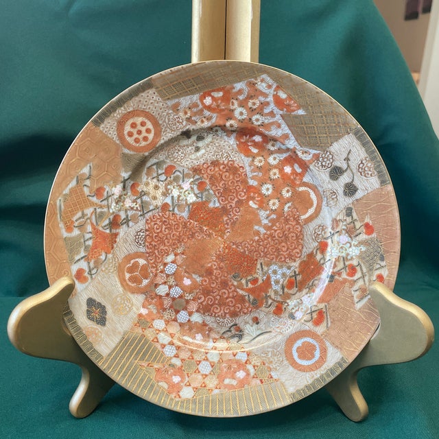 Japanese Late 19th Century Rare Meiji Period g.t. Marsh Katani Porcelain Plate Set - Set of 7 For Sale - Image 3 of 11